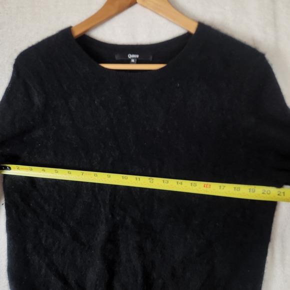 Quince Sweater Women's XL Black Mongolian Cashmere Crewneck Quiet Luxury - Picture 8 of 10